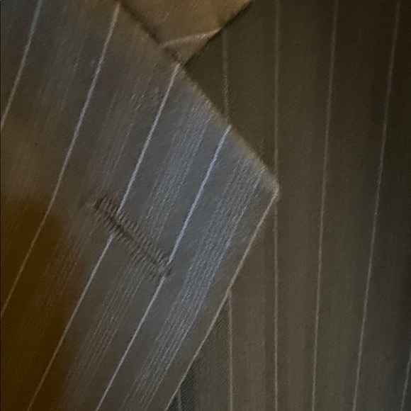 Men's Calvin Klein Navy Blue Pinstripe Suit - Picture 4 of 4